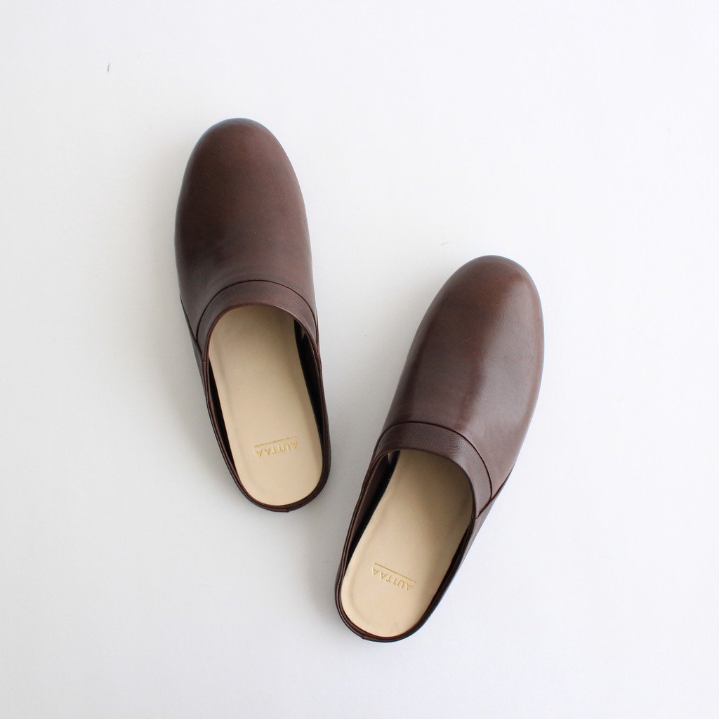 ROOM SHOES Ⅲ NAPPA #D.BRN [AU-01-11-3]