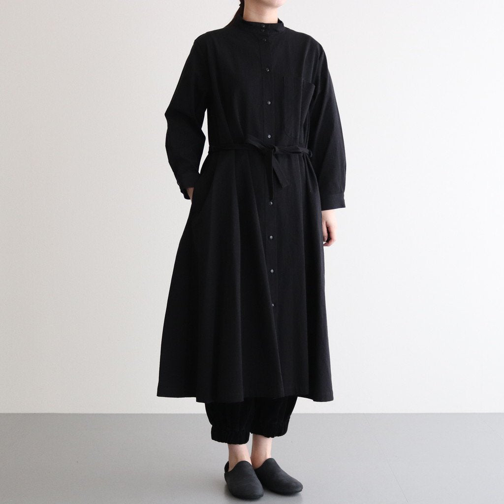 Atelier d'antan | アトリエダンタン _ ELIOT COTTON DRESS #BLACK