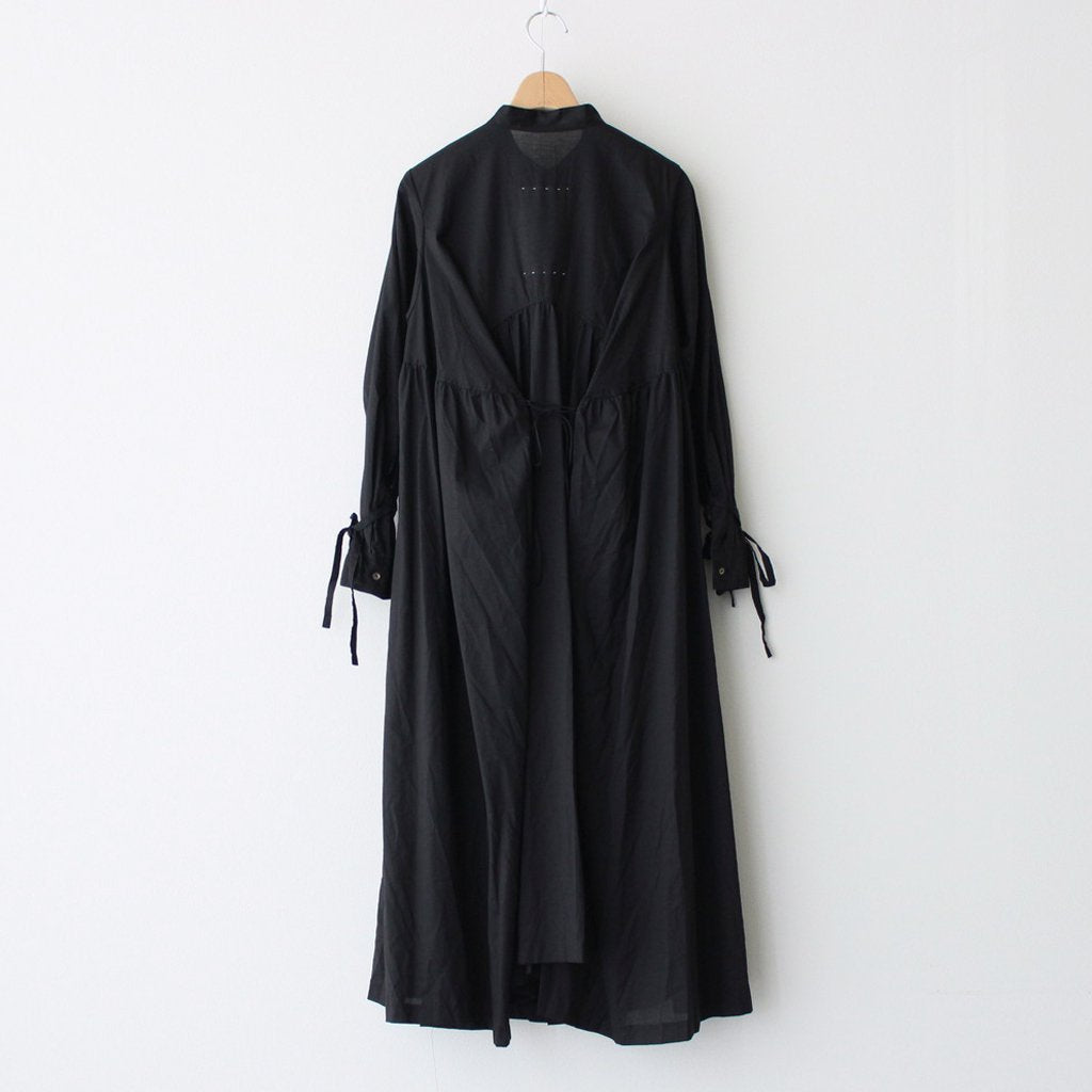 the last flower of the afternoon | ザラストフラワーオブジアフタヌーン _ 静寂の滴り ROBE SHIRT  DRESS #ブラック [TLF-222-sh008-la] – DOKODO