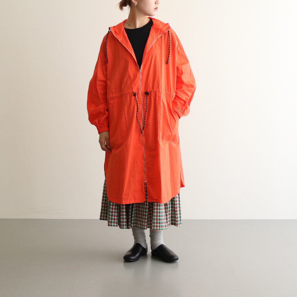 GARMENT DYE HOODY COAT #CORAL [no.5476]