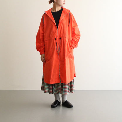 GARMENT DYE HOODY COAT #CORAL [no.5476]