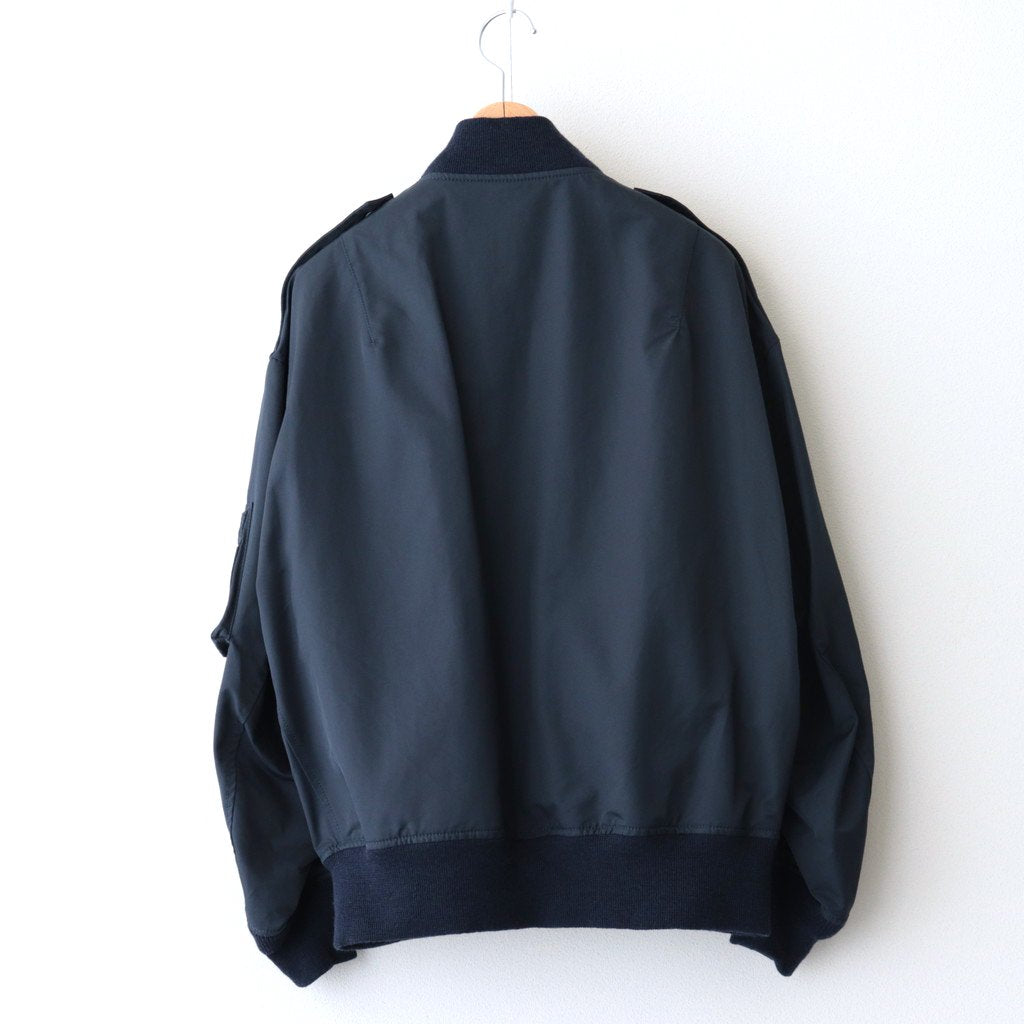 Supima Cotton Nylon Twill L-2A Flight Jacket #Navy [BZLM-105L]