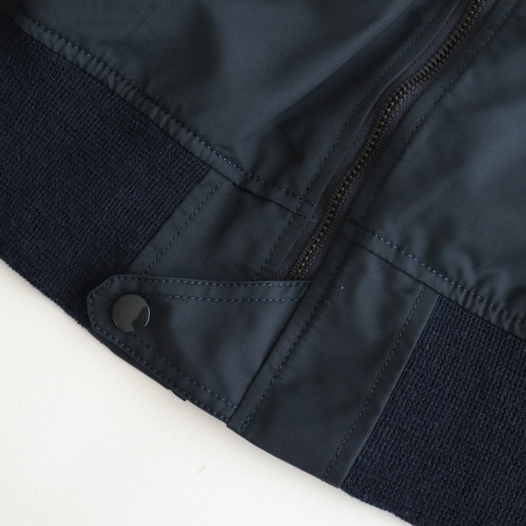 Supima Cotton Nylon Twill L-2A Flight Jacket #Navy [BZLM-105L]