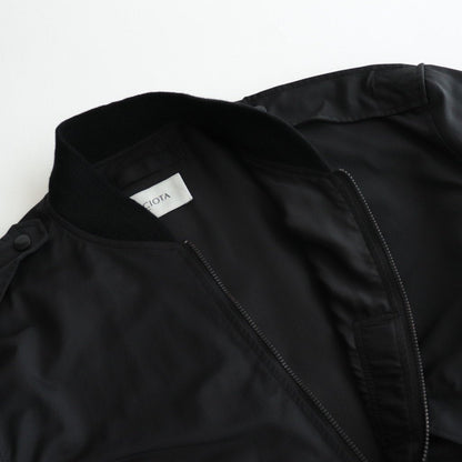 Supima Cotton Nylon Twill L-2A Flight Jacket #Black [BZLM-105L]