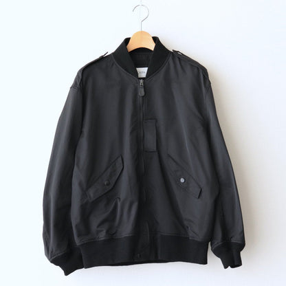 Supima Cotton Nylon Twill L-2A Flight Jacket #Black [BZLM-105M]