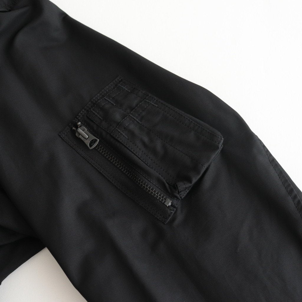 Supima Cotton Nylon Twill L-2A Flight Jacket #Black [BZLM-105M]