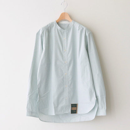 HW COLLARLESS SHIRT #GREEN [222608]