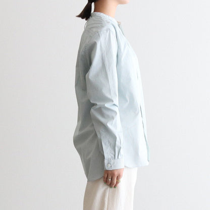 HW COLLARLESS SHIRT #GREEN [222608]