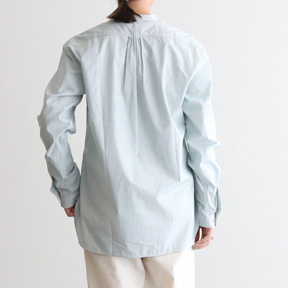 HW COLLARLESS SHIRT #GREEN [222608]