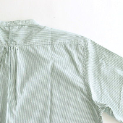 HW COLLARLESS SHIRT #GREEN [222608]