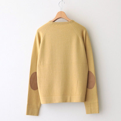 C/CA ELBOW PATCH PULLOVER #MUSTARD [no.5717]