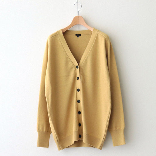 C/CA ELBOW PATCH V NECK CARDIGAN #MUSTARD [no.5718]