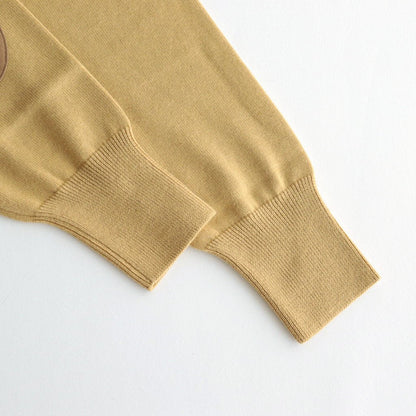 C/CA ELBOW PATCH V NECK CARDIGAN #MUSTARD [no.5718]