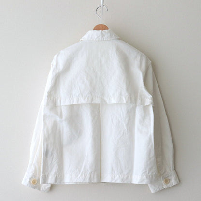 Cotton Weapon Stand Collar Short Blouson #010 White [UT224BZ012]