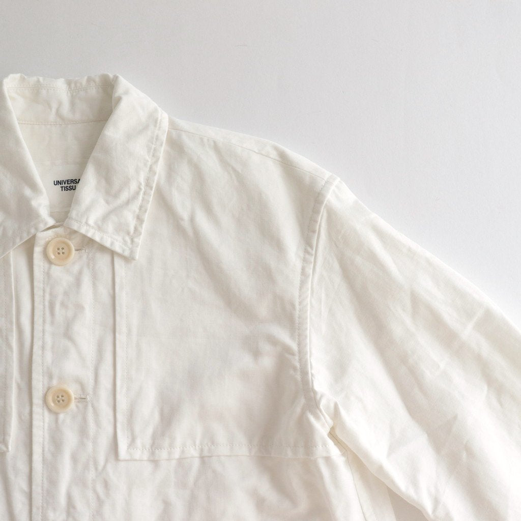 Cotton Weapon Stand Collar Short Blouson #010 White [UT224BZ012]