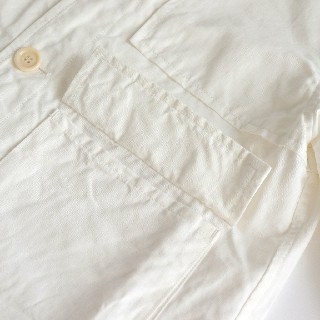 Cotton Weapon Stand Collar Short Blouson #010 White [UT224BZ012]