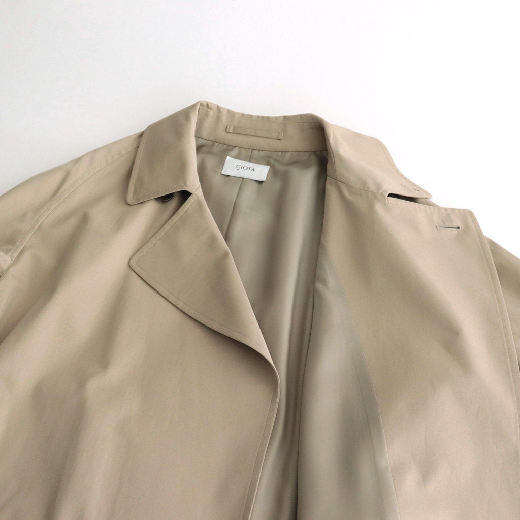 Supima Cotton 100/3 Gabardine Tie Lock Coat #Beige [COLM-114M]