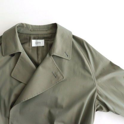 Supima Cotton 100/3 Gabardine Tielock Coat #Khaki [COLM-114M]