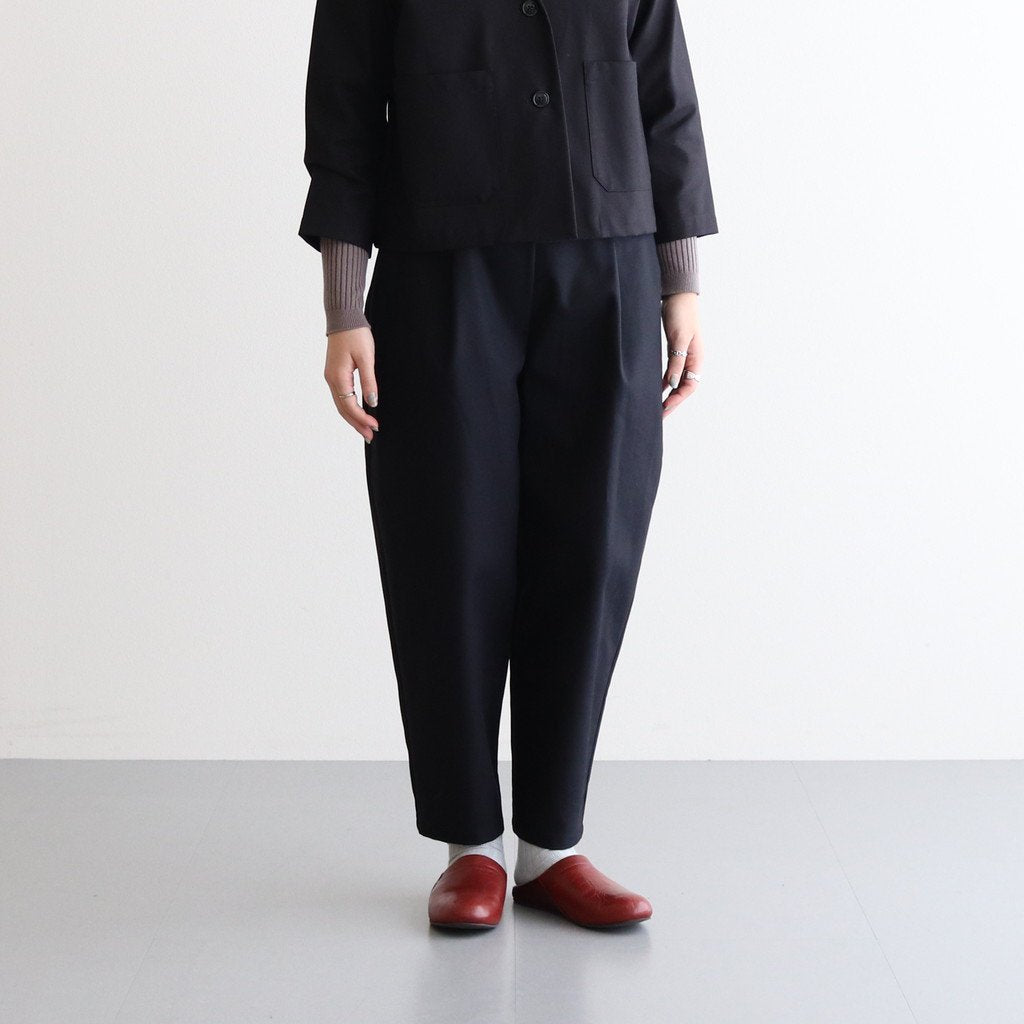 SALVADOR COTTON PANTS #BK [A232222PP569] _ Atelier d'antan