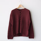 MALER ALPACA KNIT CARDIGAN #WINE [A232222TK583]