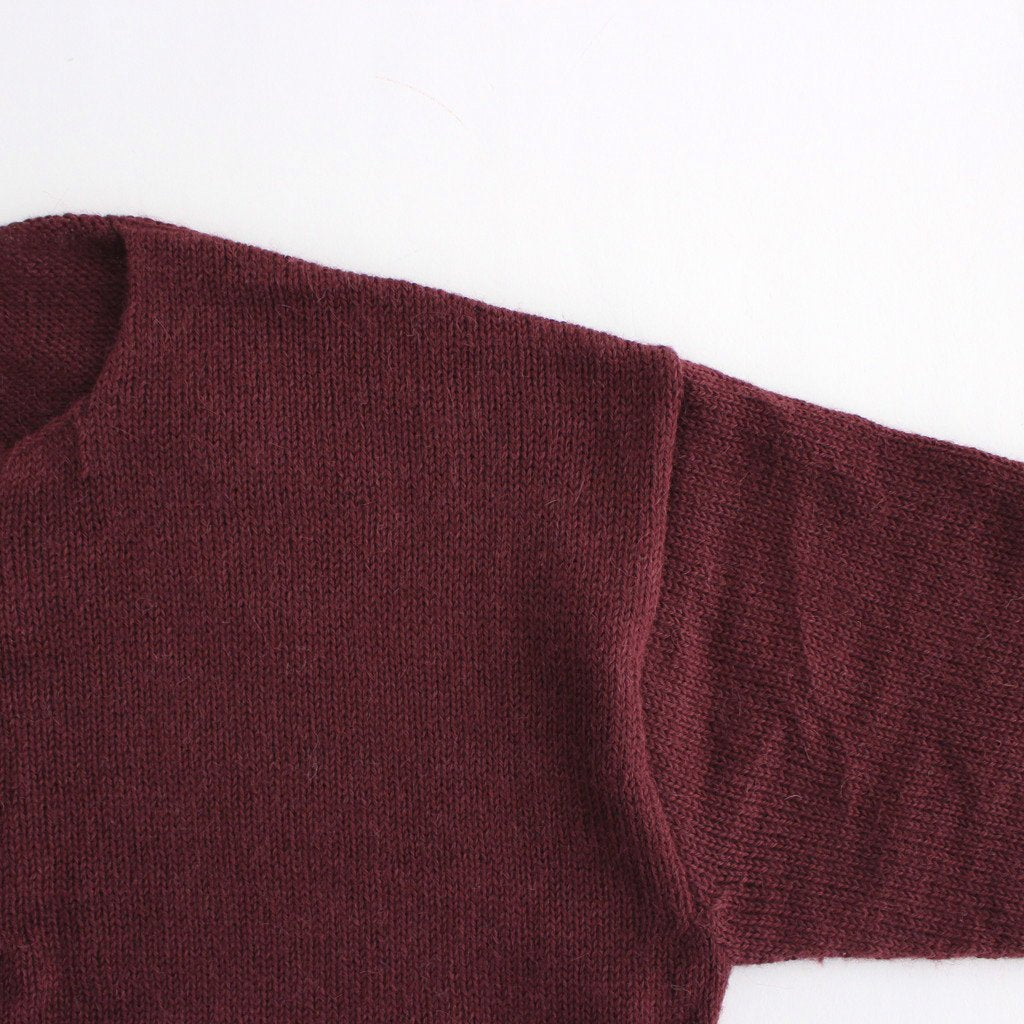 MALER ALPACA KNIT CARDIGAN #WINE [A232222TK583]