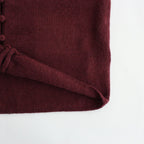 MALER ALPACA KNIT CARDIGAN #WINE [A232222TK583]