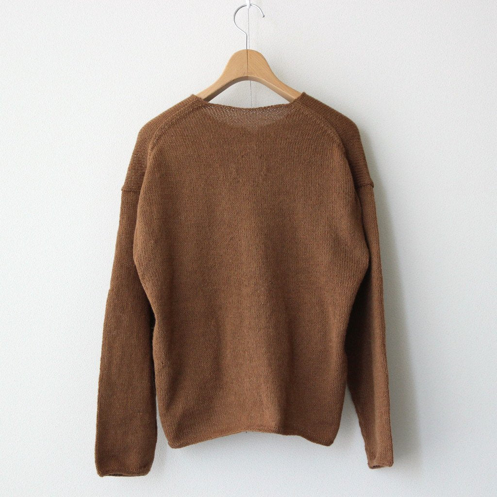 MALER ALPACA KNIT CARDIGAN #BR [A232222TK583]