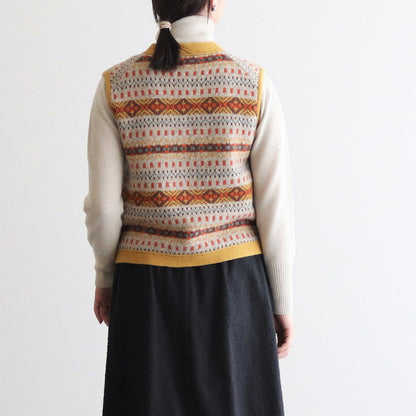 FAIRISLE VEST #MUSTARD [NO.5889]