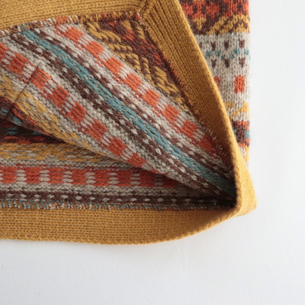 FAIRISLE VEST #MUSTARD [NO.5889] _ OLDMAN'S TAILOR R&D.M.Co