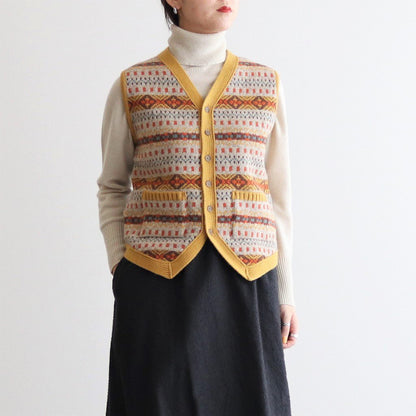 FAIRISLE VEST #MUSTARD [NO.5889]