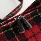 WOOL.T.C SHOULDER BAG WITH BROOCH #WALLACE [NO.5909]
