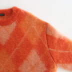 MOHAIR ARGYLE PULLOVER #ORANGE [NO.5888]