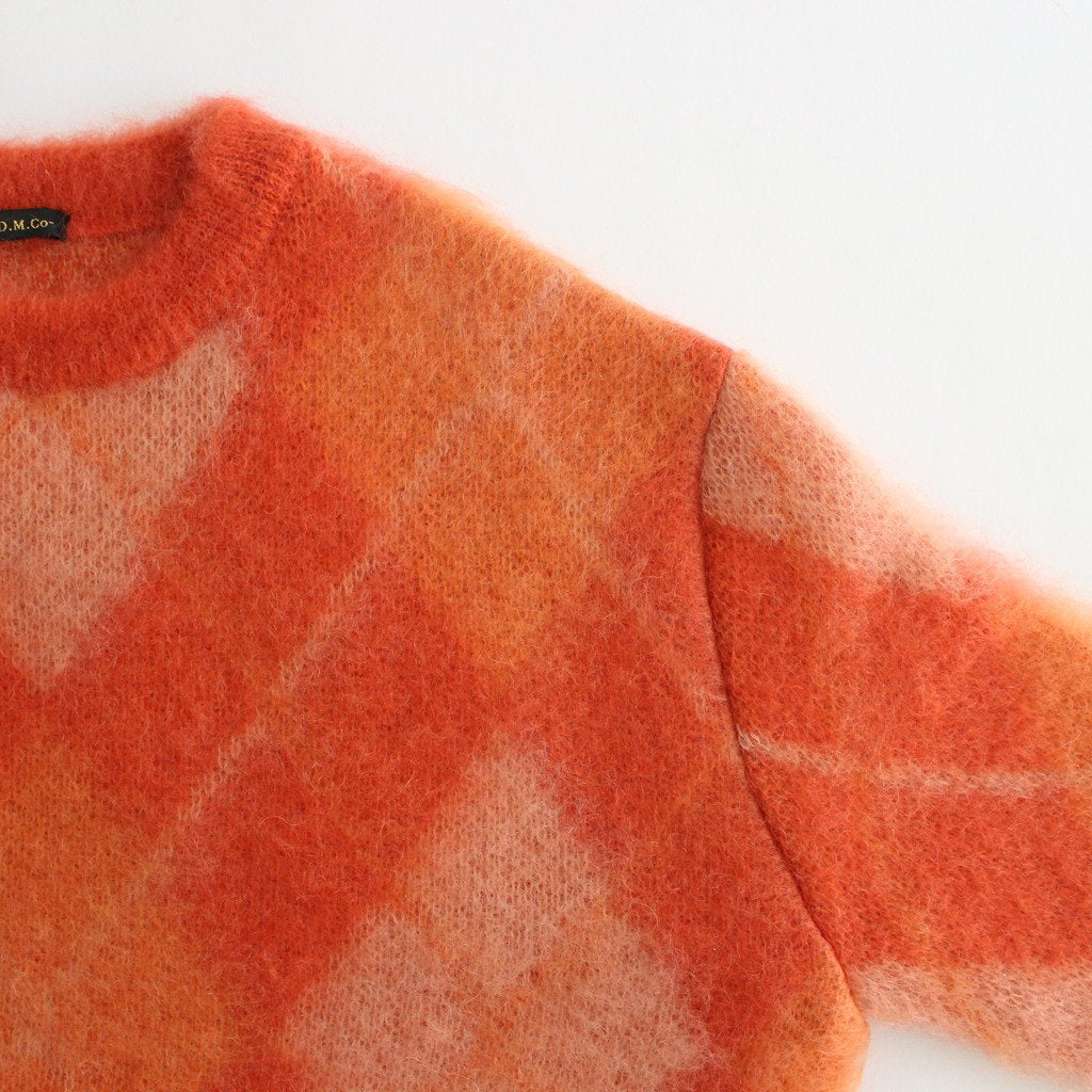MOHAIR ARGYLE PULLOVER #ORANGE [NO.5888]