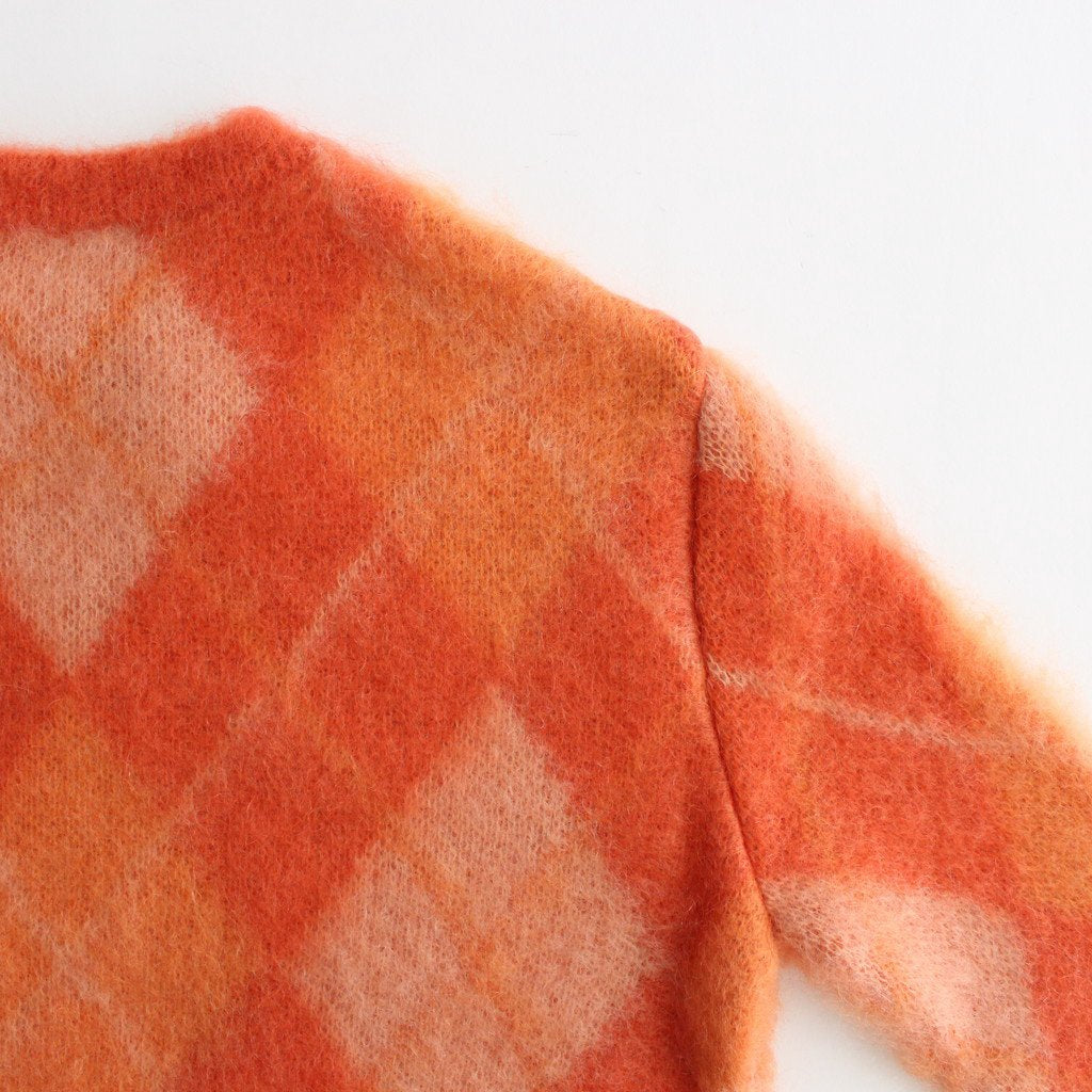 MOHAIR ARGYLE PULLOVER #ORANGE [NO.5888]