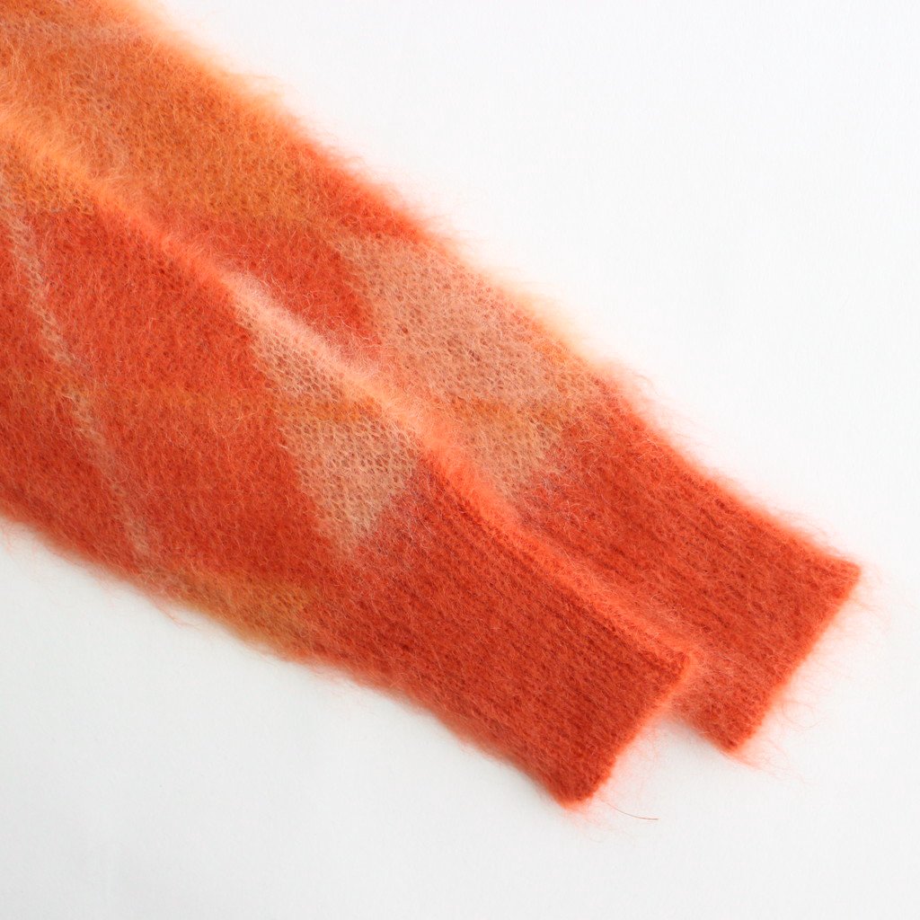 MOHAIR ARGYLE PULLOVER #ORANGE [NO.5888]