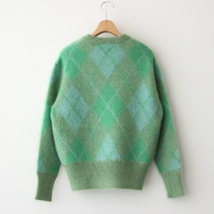 MOHAIR ARGYLE PULLOVER #GREEN [NO.5888]