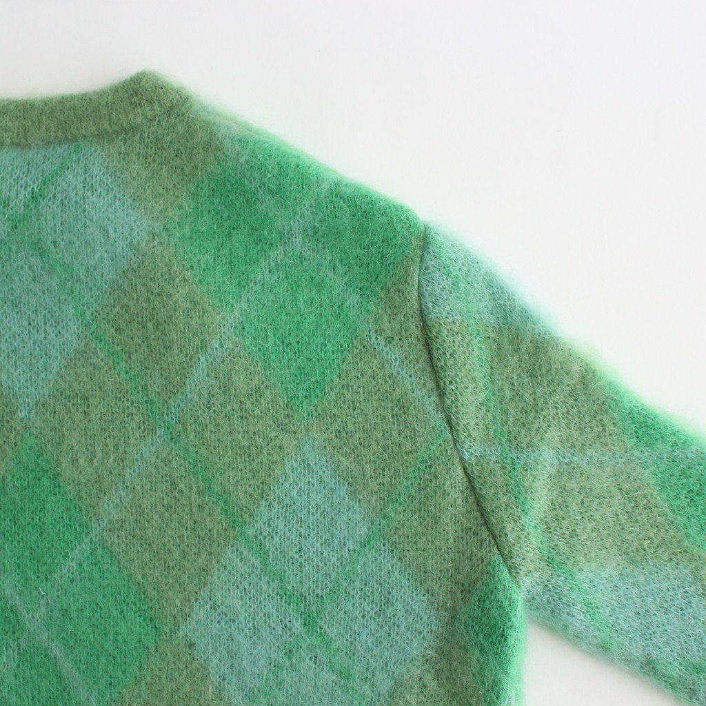 MOHAIR ARGYLE PULLOVER #GREEN [NO.5888]