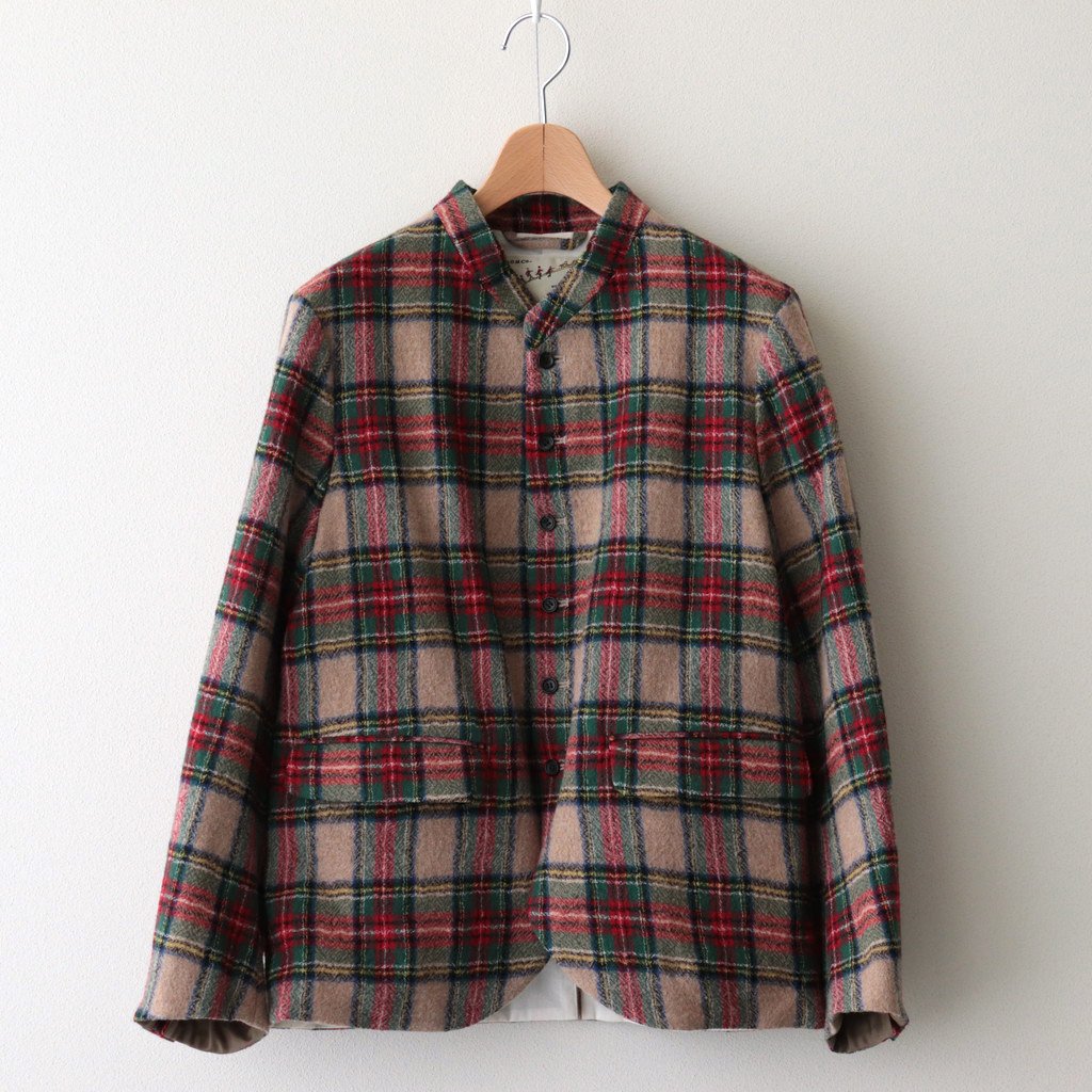 WOOL.T.C STAND COLLAR JACKET #ANTIQUE STEWART [NO.5902]