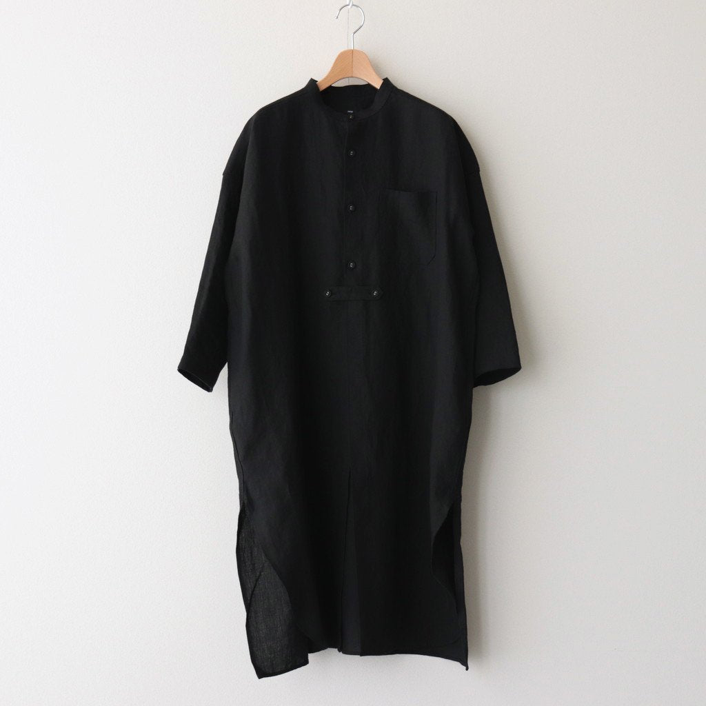 Triple Washed Linen Long Cardigan #001 Black [TS220SH082]