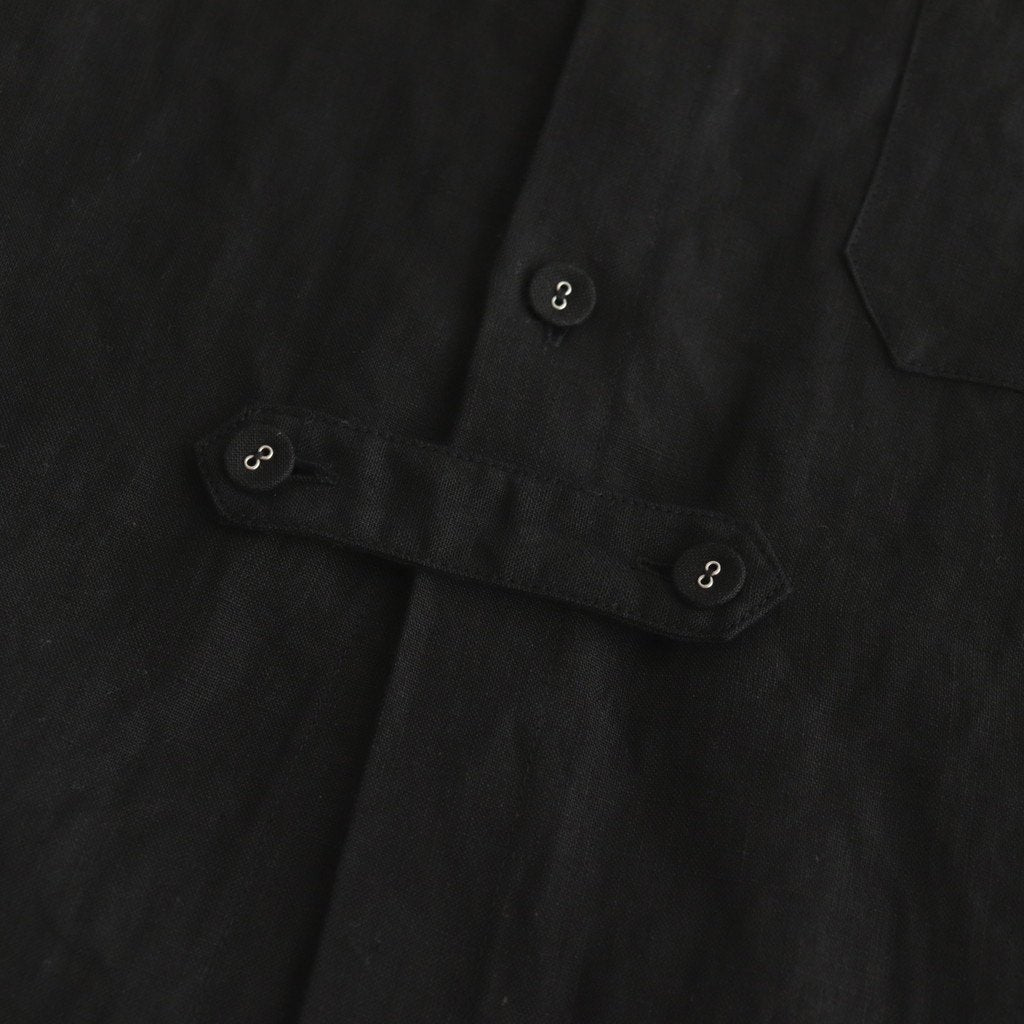 Triple Washed Linen Long Cardigan #001 Black [TS220SH082]