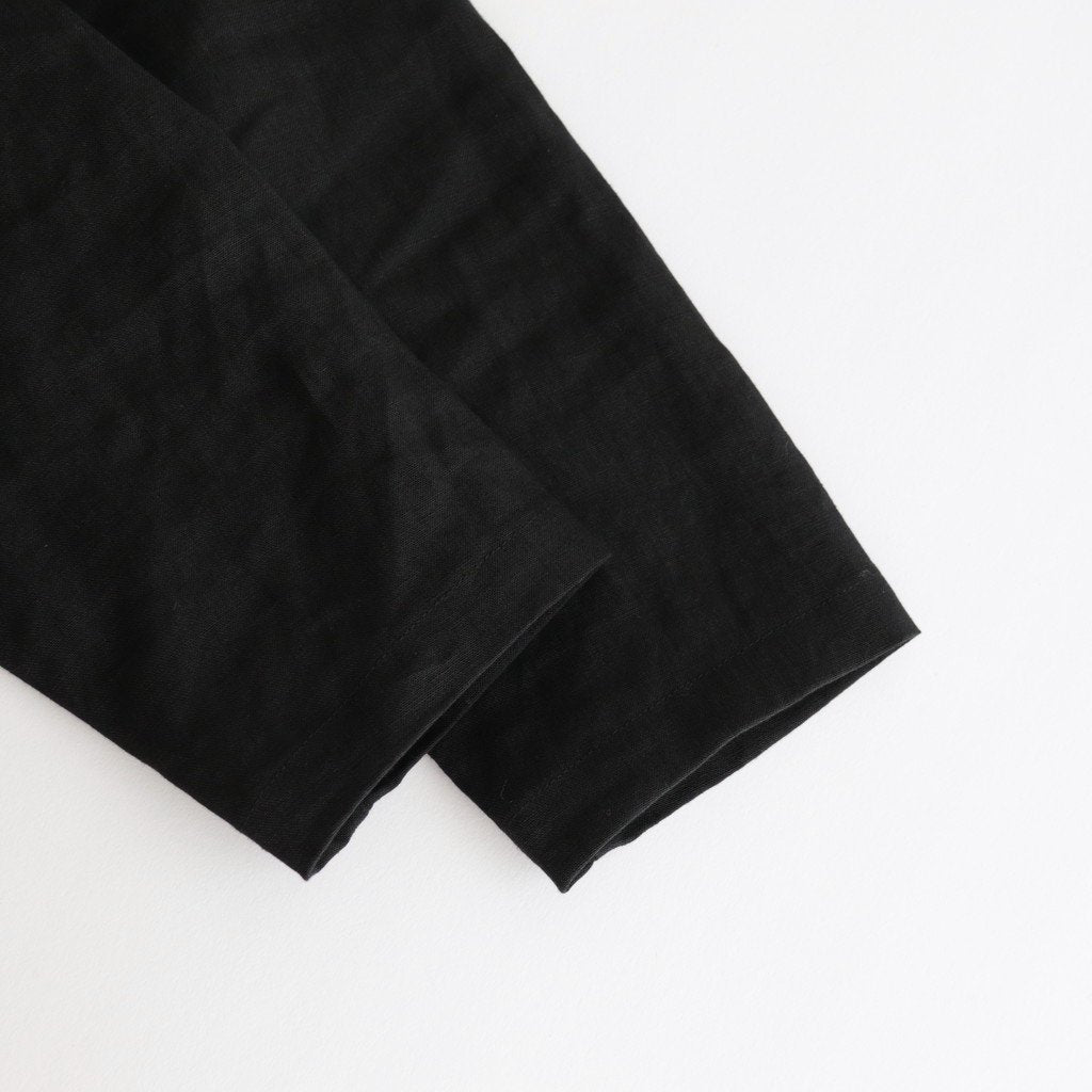 Triple Washed Linen Long Cardigan #001 Black [TS220SH082]