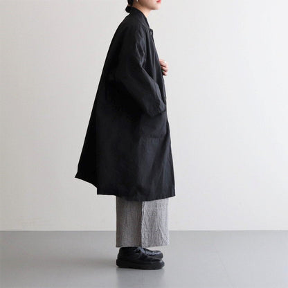 GARMENT DYE OVERSIZE COAT #BLACK [NO.5964]