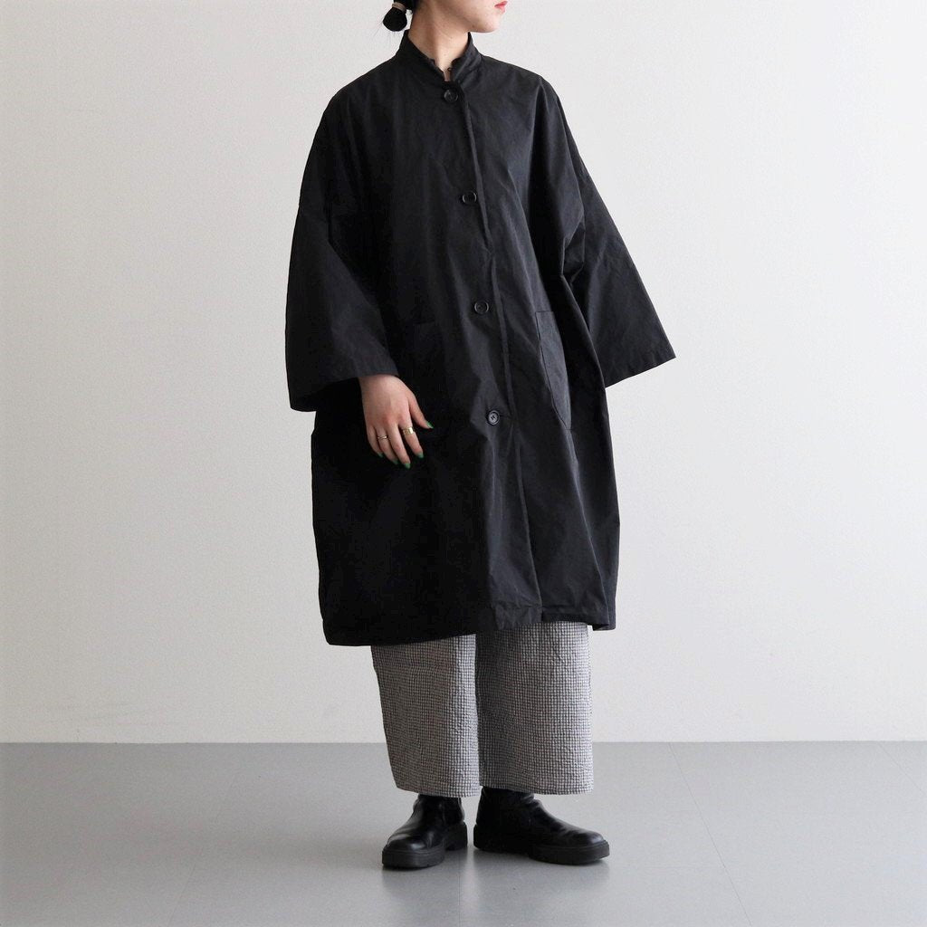 GARMENT DYE OVERSIZE COAT #BLACK [NO.5964]