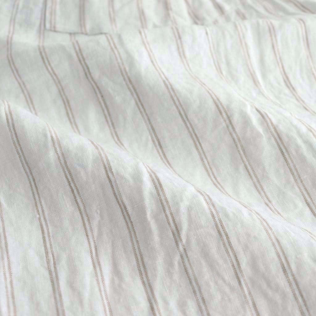 French Linen Stripe Wide PT #109 Beige Stripe [TS230PT088]