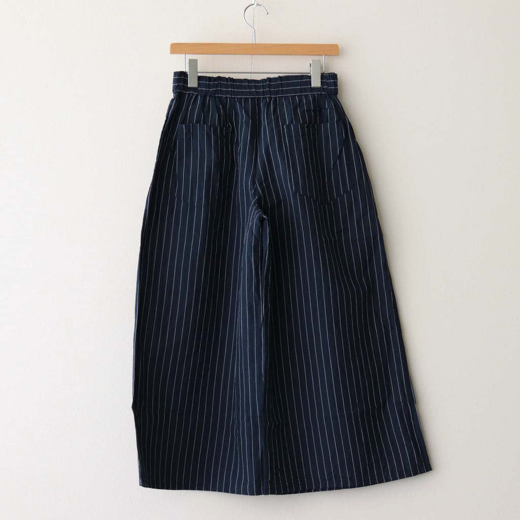 Cotton linen dobby stripe wide PT #105 navy stripe [TS230PT088]