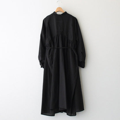 静寂の欠片 ROBE SHIRT DRESS #BLACK [TLF-223-OP008-LA]