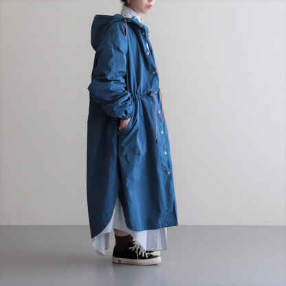 GARMENT DYE HOODIE COAT #EARTH BLUE [NO.5965]