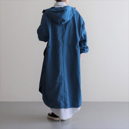 GARMENT DYE HOODIE COAT #EARTH BLUE [NO.5965]