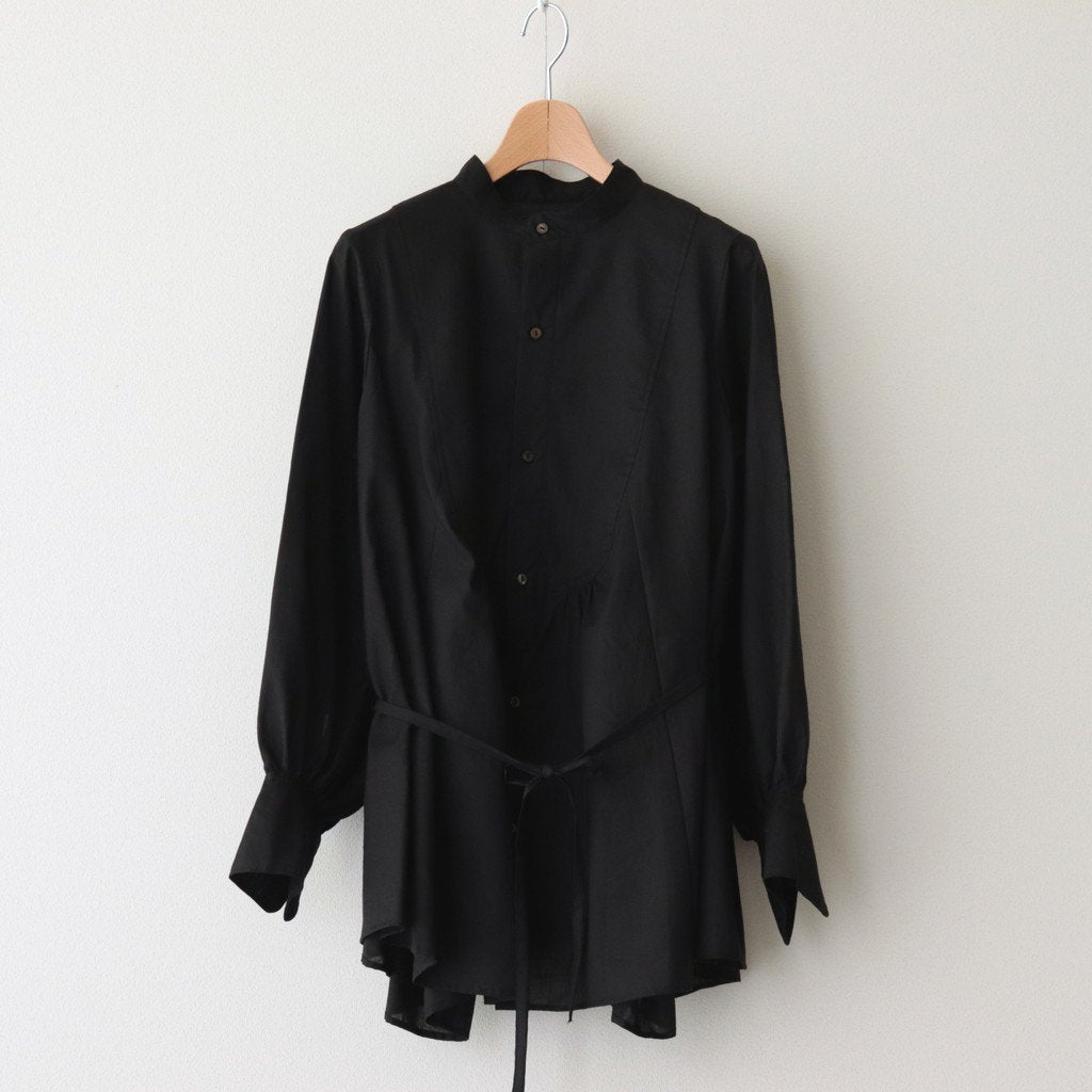 静寂の欠片 ROBE SHIRT #BLACK [TLF-223-SH005-LA] _ the last flower of the  afternoon | ザラストフラワーオブジアフタヌーン – DOKODO