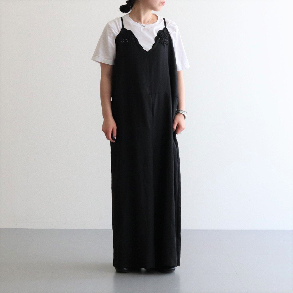 TOWAVASE トワヴァーズ　Bonvoyage サロペット Black